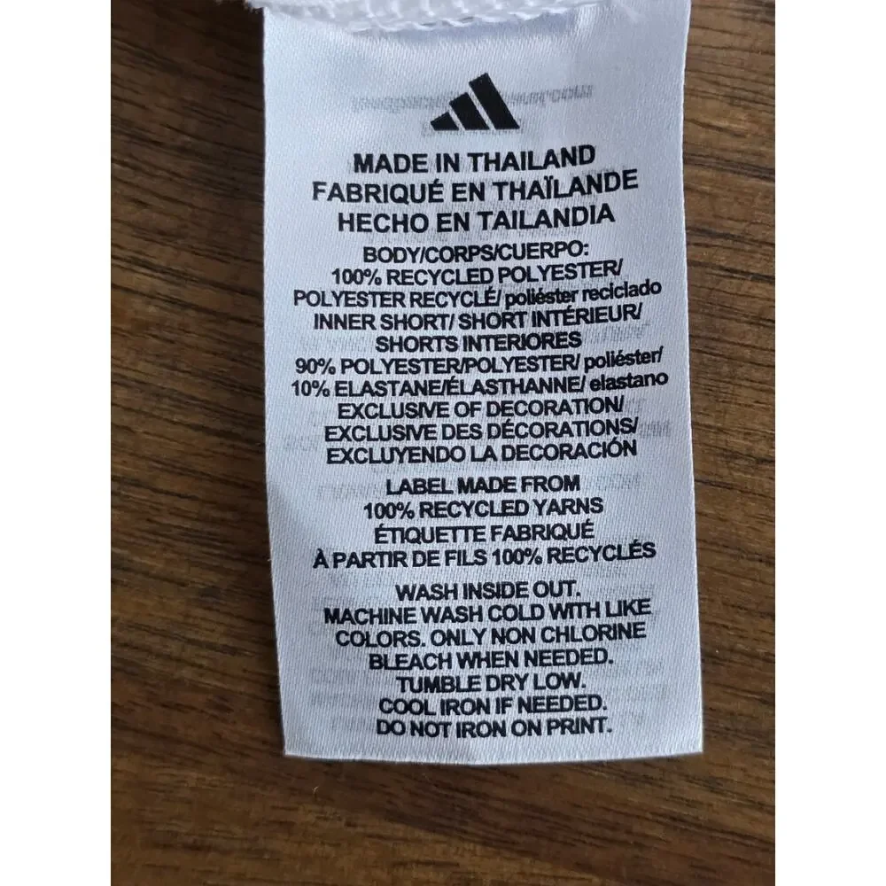 Adidas Girls Woven Pleated Skort NWT Size Small (7/8) White